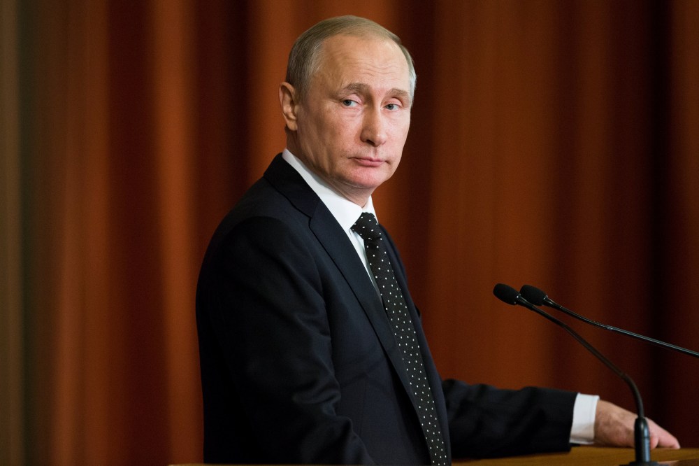 Russian President Vladimir Putin attends a meeting of Russian ambassadors in Moscow, Russia, June 30, 2016. (Photo by Ivan Sekretarev/Pool/Reuters)