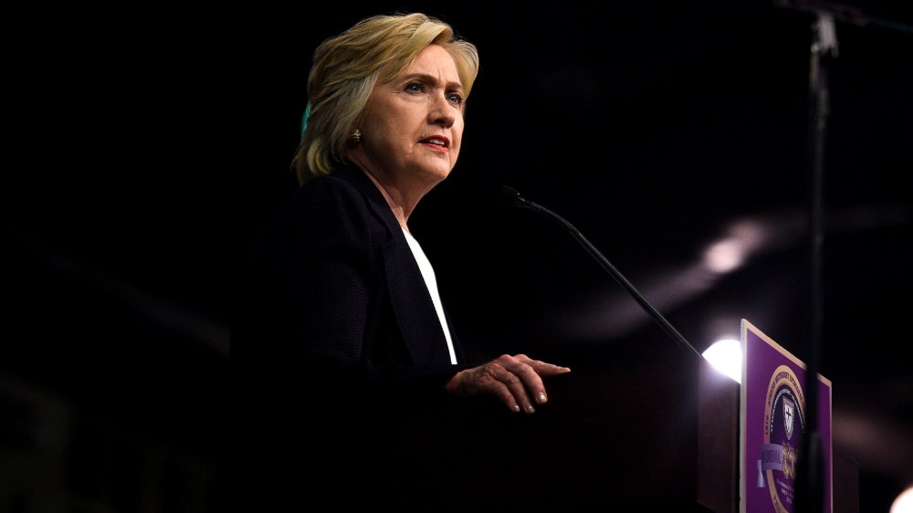 Democratic presidential candidate Hillary Clinton speaks to the General Conference of the African Methodist Episcopal Church at the Pennsylvania Convention Center in Philadelphia, Penn., July 8, 2016. (Photo by Charles Mostoller/Reuters)
