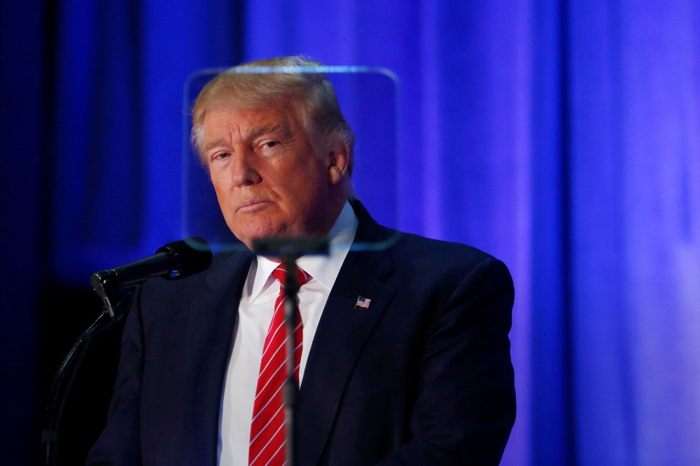 Republican presidential nominee Donald Trump speaks at Youngstown State University in Youngstown, Ohio, Aug. 15, 2016. (Photo by Eric Thayer/Reuters)