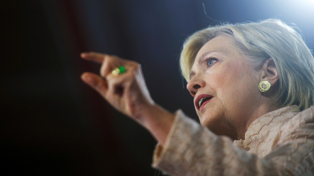 Democratic presidential nominee Hillary Clinton in Cleveland, Ohio on Aug. 17, 2016. (Photo by Mark Makela/Reuters)