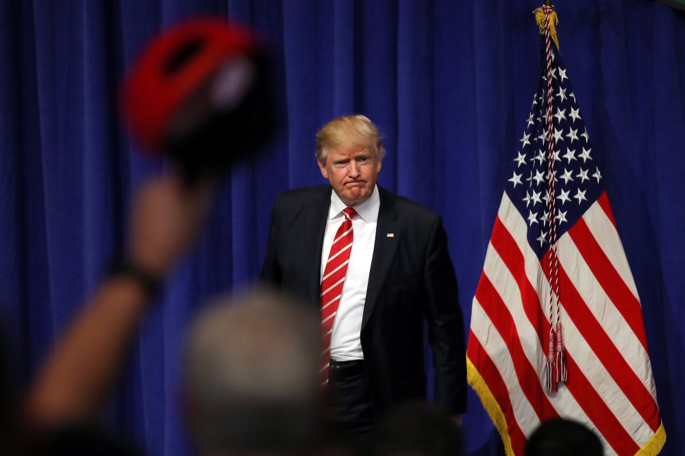 Image: U.S. President Donald Trump leaves after speaking to commanders and coalition representatives during a visit to U.S. Central Command and U.S. Special Operations Command at MacDill Air Force Base in Tampa