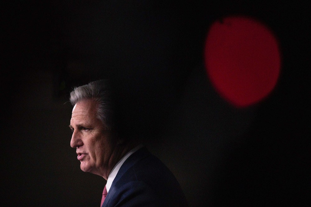 House Minority Leader Kevin McCarthy speaks during a weekly news conference on December 12, 2019 in Washington, DC.