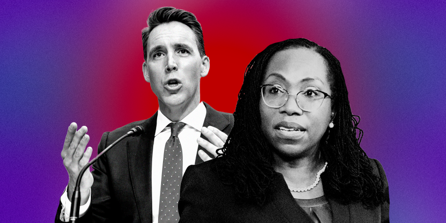 Photo Illustration: Sen. Josh Hawley and Supreme Court Nominee Ketanji Brown Jackson
