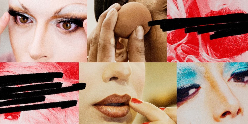 Photo Illustration: Photos of drag queens that are partially censors