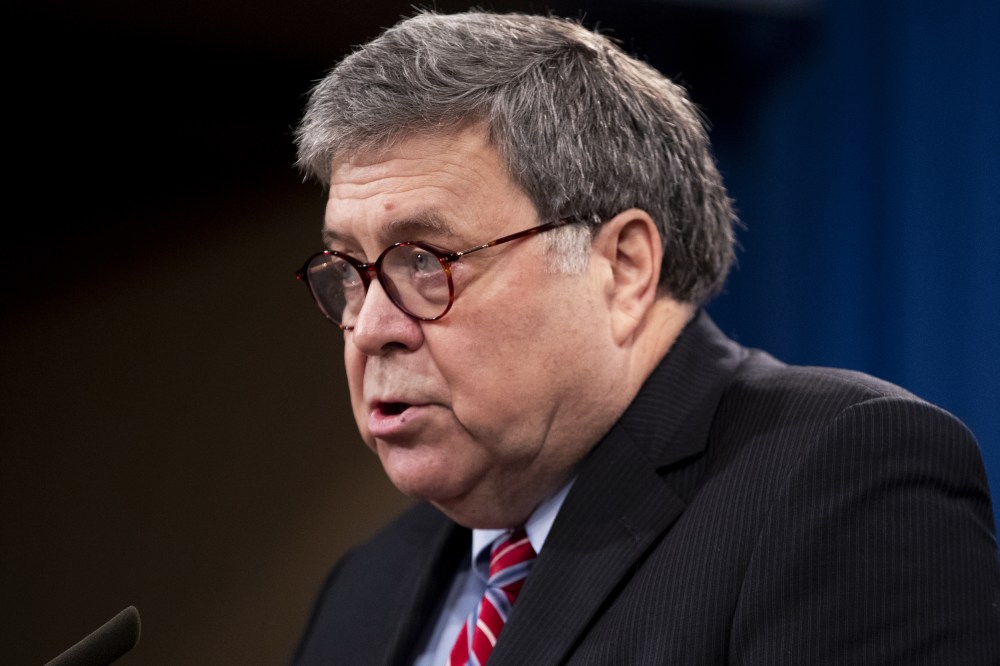 Then-Attorney General William Barr