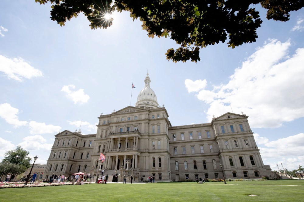 Michigan Gubernatorial Candidate Ryan Kelley Joins "Rally The Vote" Event At The State Capitol