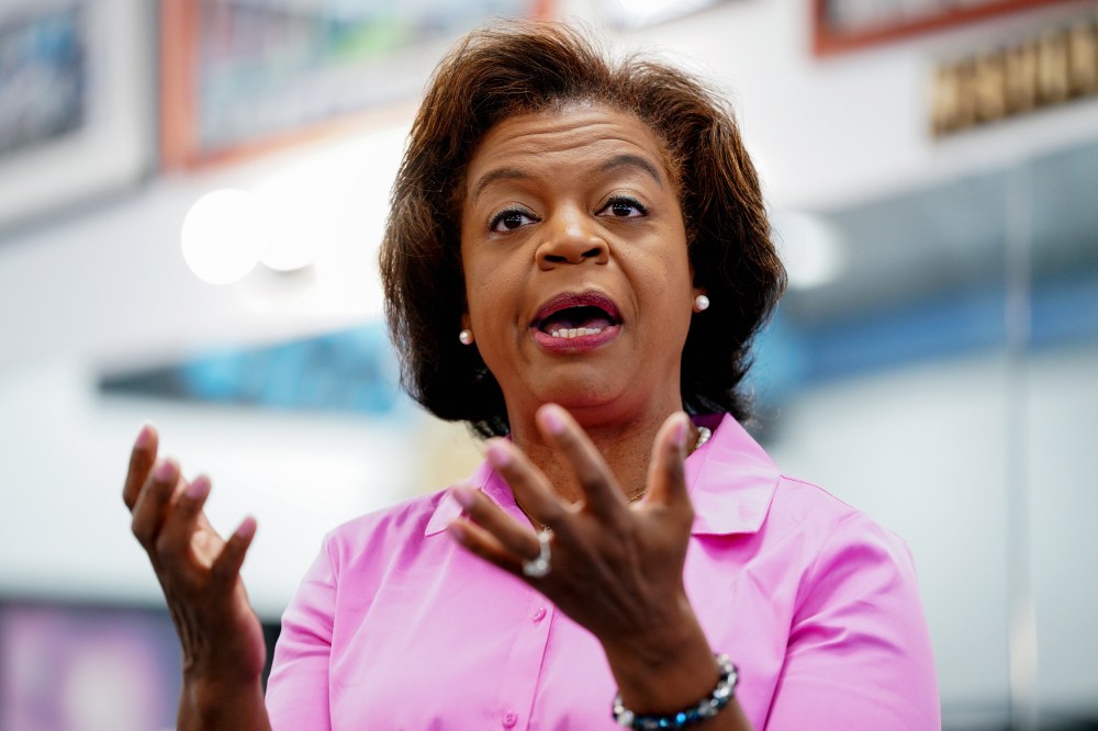 Democratic Senate Candidate Cheri Beasley Campaigns In Charlotte