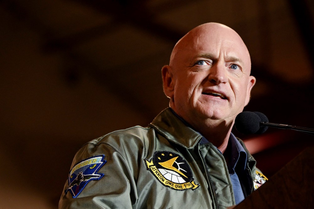 Senator Mark Kelly in Phoenix, Ariz. on Nov. 2.