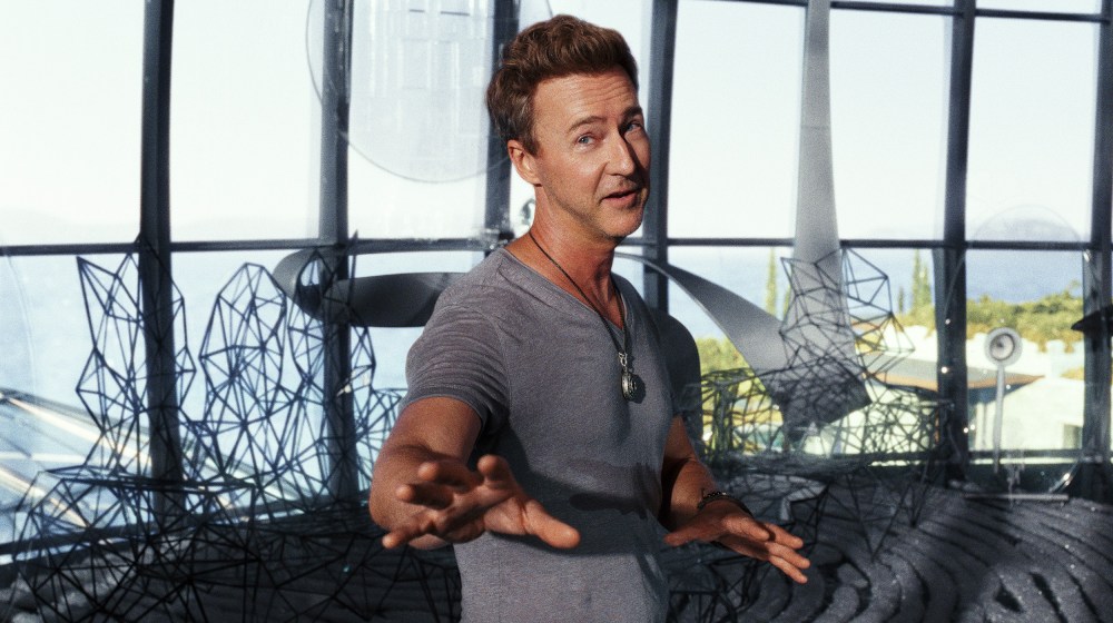Image: Edward Norton as Miles in a still from Glass Onion: A Knives Out Mystery