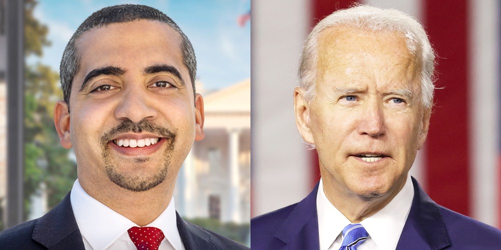 Anchor Mehdi Hasan, President Joe Biden.