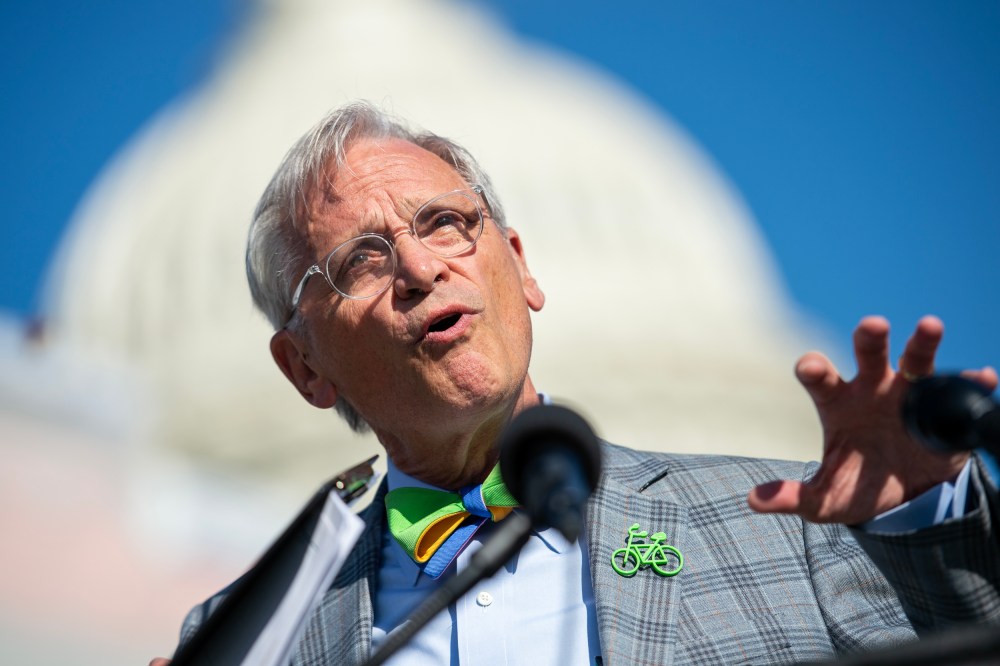 Rep. Earl Blumenauer, D-Ore., speaks during a news conference in Washington DC. on Sept. 18, 2019.