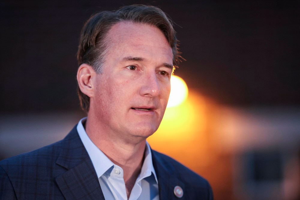 Virginia Gov. Glenn Youngkin in Ashburn.