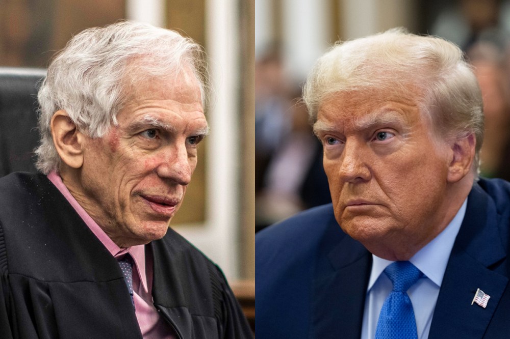 Judge Arthur Engoron and former President Donald Trump.