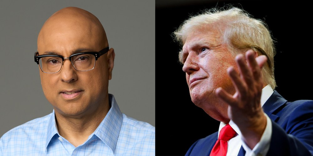 Ali Velshi and former President Donald Trump