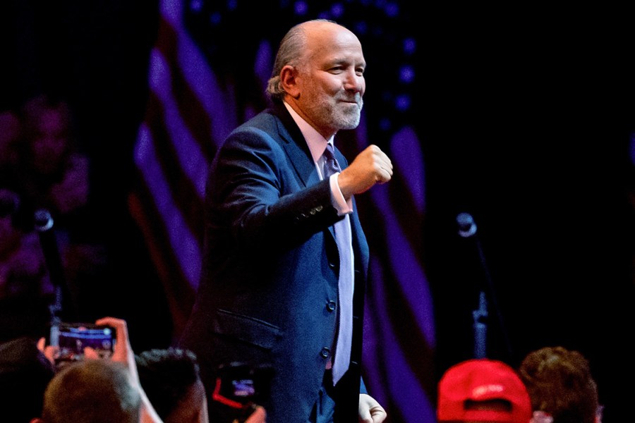 Howard Lutnick arrives at a campaign event for former President Donald Trump at Madison Square Garden in New York on Oct. 27, 2024.