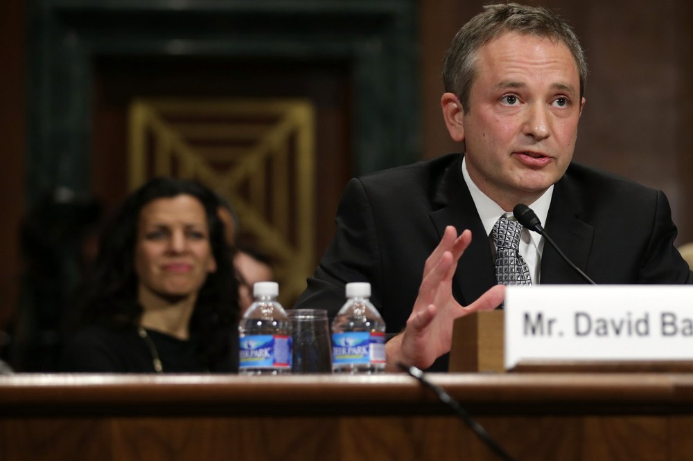 David Barron testifies before the Senate Judicary Committee during his nomination hearing, Nov. 20, 2013 in Washington, DC.
