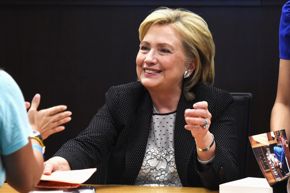 Hillary Rodham Clinton Book Signing For "Hard Choices" at Barnes & Noble bookstore at The Grove on June 19, 2014 in Los Angeles, California.
