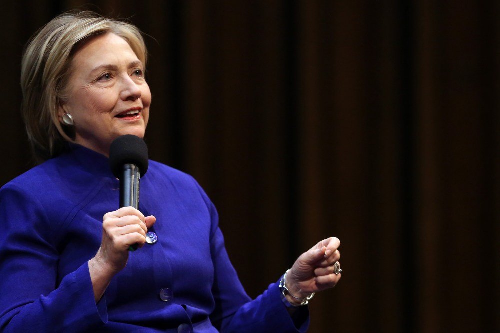 Hillary Rodham Clinton speaks during the presentation of the German translation of her book 'Hard Choices' on July 6, 2014 in Berlin, Germany.