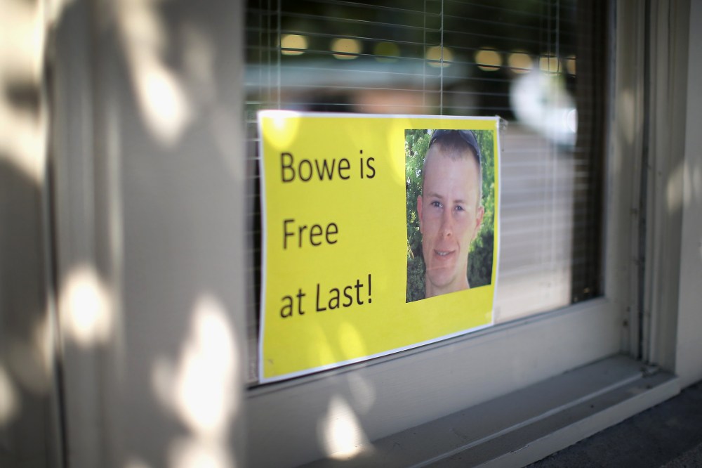 A sign hangs taped to the outside of a store window in Hailey, Idaho, July 13, 2014.