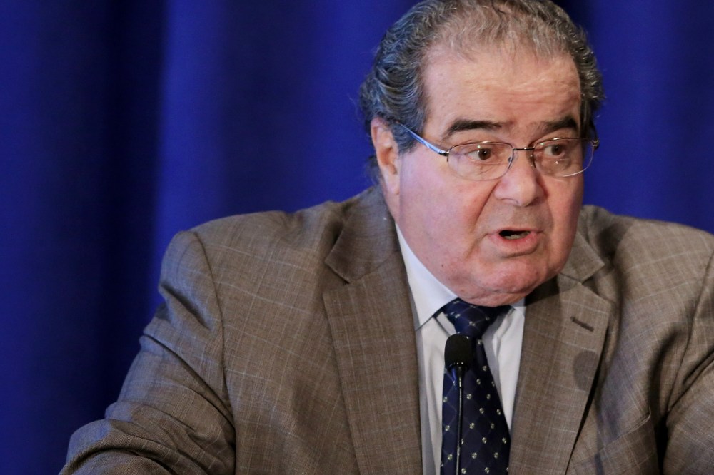 Supreme Court Associate Justice Antonin Scalia And Hillary Clinton Speak At Law Conference (Photo by Chip Somodevilla/Getty)