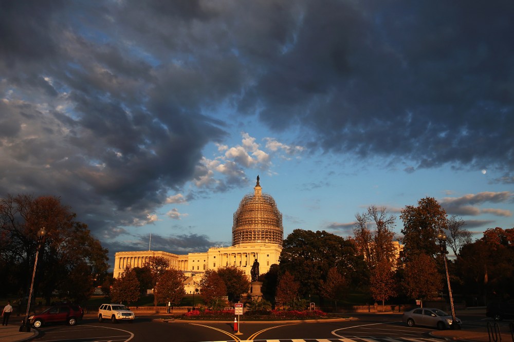 The afternoon sun hits the U.S. Capitol on Nov. 3, 2014 in Washington, D.C. (Photo by Mark Wilson/Getty)