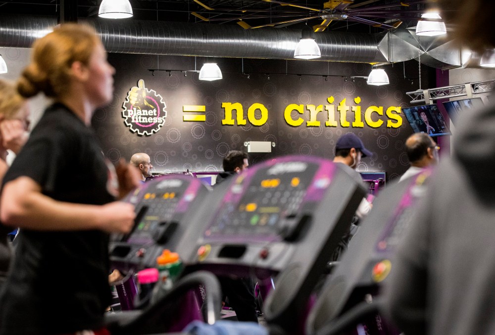 A new location for Planet Fitness, a low cost gym chain, in Toronto, Canada, Jan. 7, 2015.