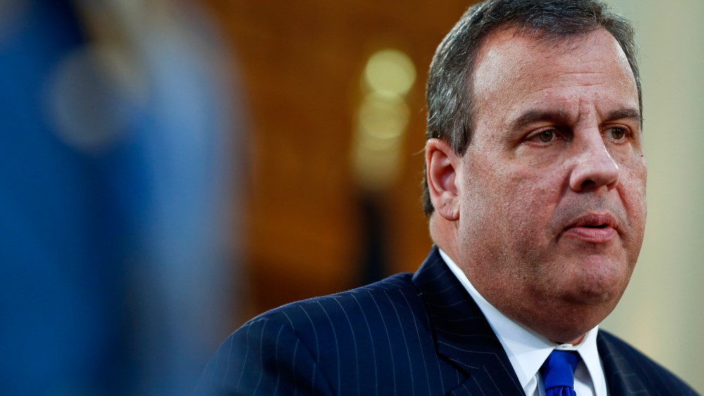New Jersey Gov. Chris Christie delivers his budget address for fiscal year 2016 to the Legislature, Feb. 24, 2015 at the Statehouse in Trenton, NJ. (Photo by Jeff Zelevansky/Getty)