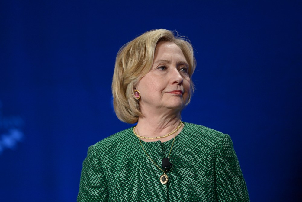 Former US Secretary of State and US Senator Hillary Clinton speaks at the 2015 Meeting of Clinton Global Initiative University at University of Miami on March 7, 2015 in Miami, Fl. (Photo by Rodrigo Varela/Getty)