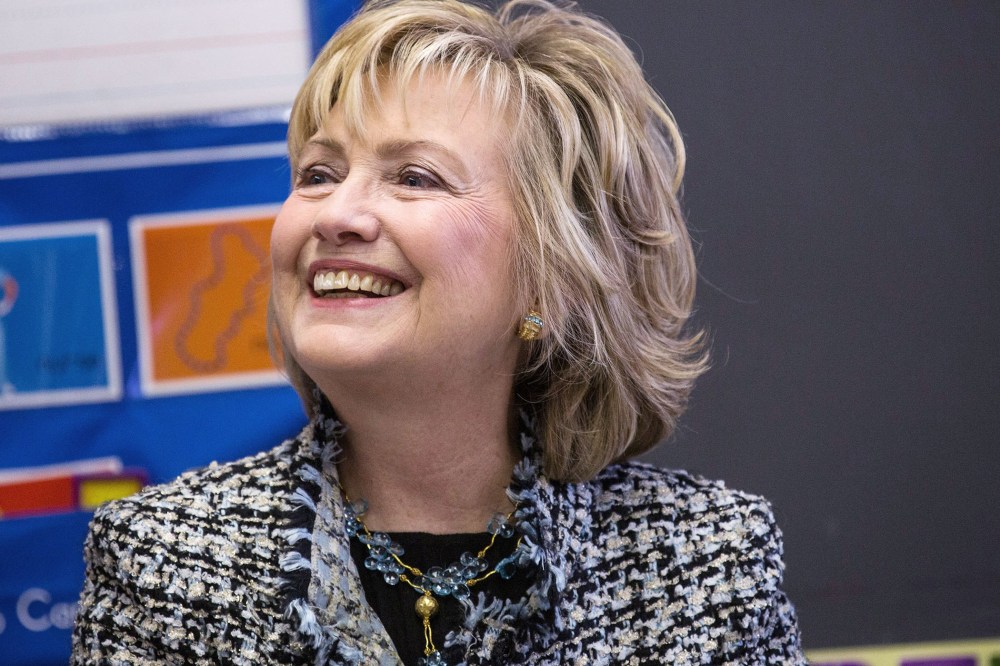 Hillary Clinton speaks on Feb. 4, 2014 in New York City.