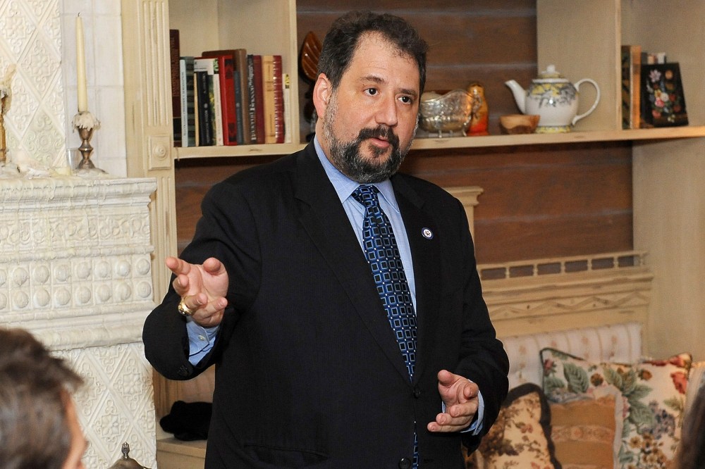 Shadow Senator Paul Strauss attends an event in West Hollywood, Calif on Feb. 13, 2014. (Photo by Angela Weiss/Getty)