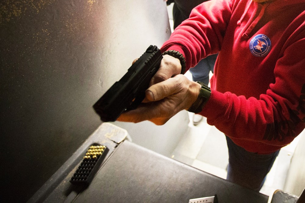 A shooting range in Posen, Illinois, February 14, 2014.