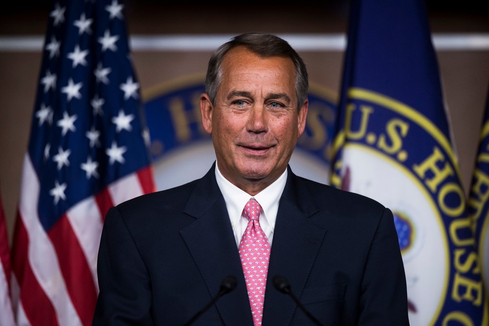 Speaker of the House John Boehner, R-Ohio, holds his weekly press briefing, Feb. 27, 2014, in Washington, D.C.