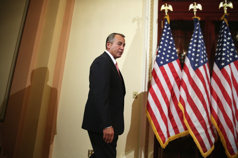 U.S. Speaker of the House Rep. John Boehner (R-OH) on Capitol Hill in Washington, DC.