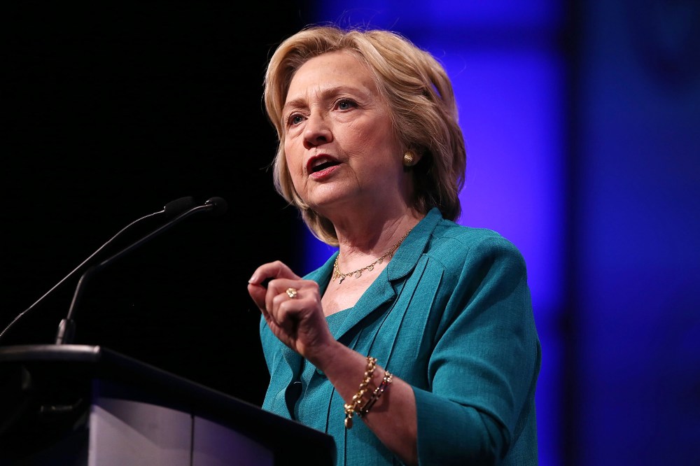 Democratic Presidential hopeful and former Secretary of State Hillary Clinton speaks on July 31, 2015 in Fort Lauderdale, Fla. (Photo by Joe Raedle/Getty)