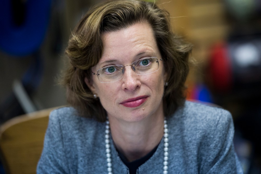 Democratic candidate for U.S. Senate Michelle Nunn in Columbus, Ga., on April 16, 2014.