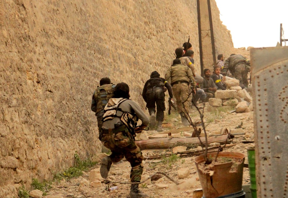 Aleppo, Syria on April 17, 2014.