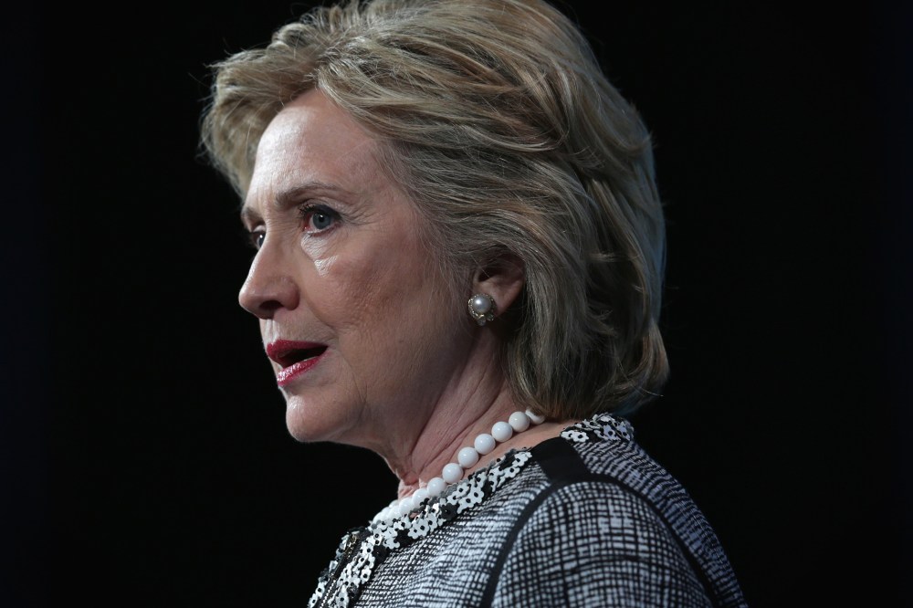 Former Secretary of State Hillary Clinton speaks at an event, May 14, 2014, in Washington, D.C.