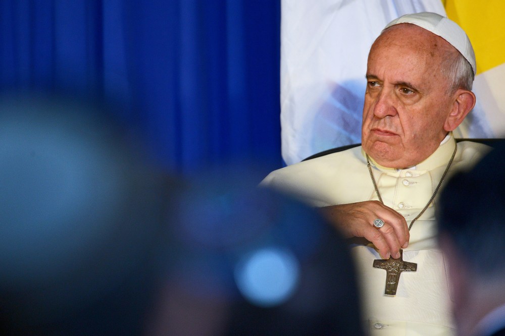 Pope Francis is seen in Jerusalem on May 26, 2014.