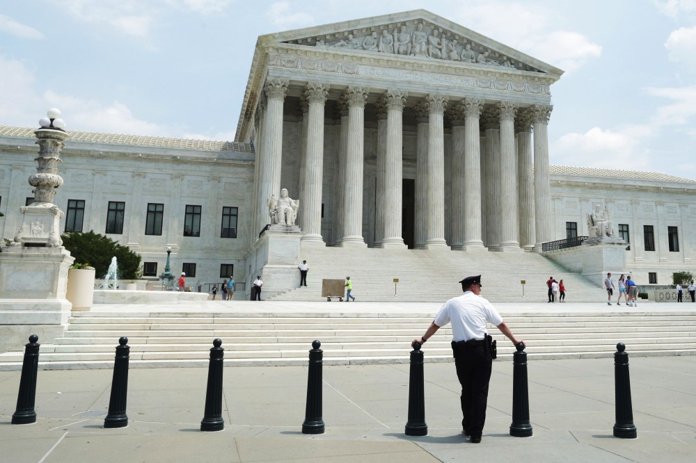 The United States Supreme Court  is seen on May 27, 2014.