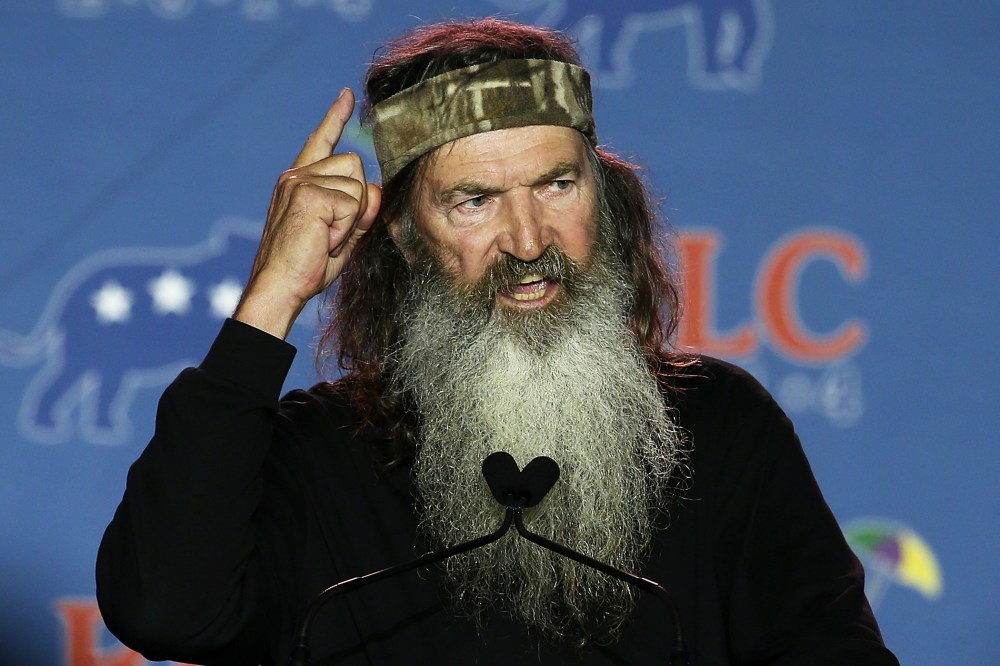 Reality TV personality Phil Robertson speaks during the 2014 Republican Leadership Conference on May 29, 2014 in New Orleans, Louisiana.