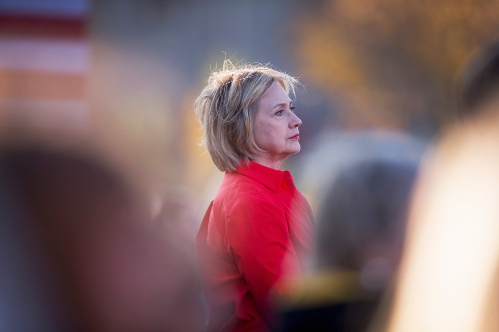 Democratic presidential candidate Hillary Clinton speaks to guests at a campaign event on Nov. 3, 2015 in Coralville, Iowa. (Photo by Scott Olson/Getty)