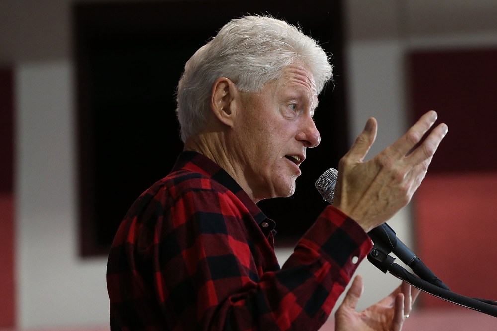 Bill Clinton Holds A Get Out The Vote Rally For Hillary Clinton In NH (Photo by Win McNamee/Getty)