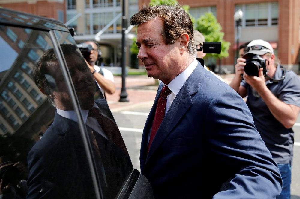 Image: FILE PHOTO: Manafort departs U.S. District Court in Alexandria, Virginia