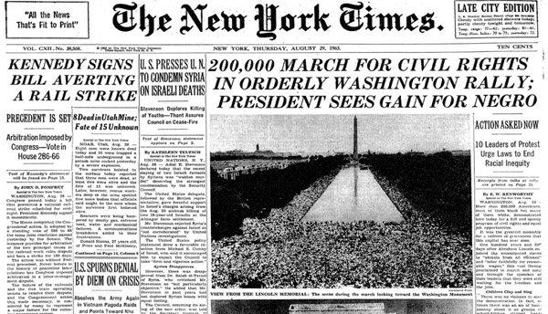 The March on Washington in its time