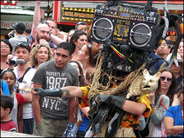 Never a dull moment in Times  Square...