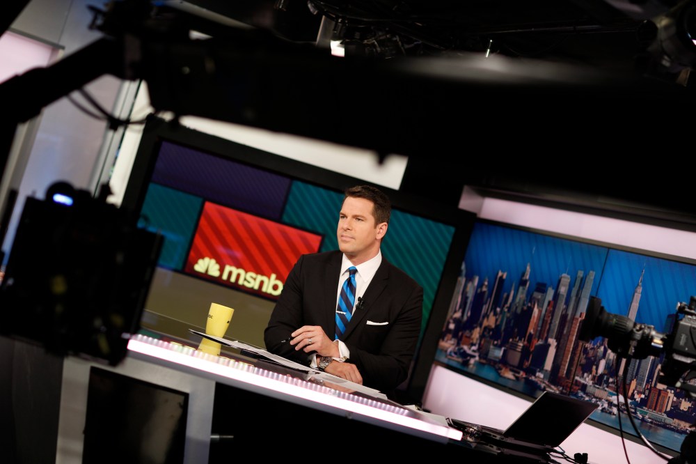 Thomas Roberts on set.