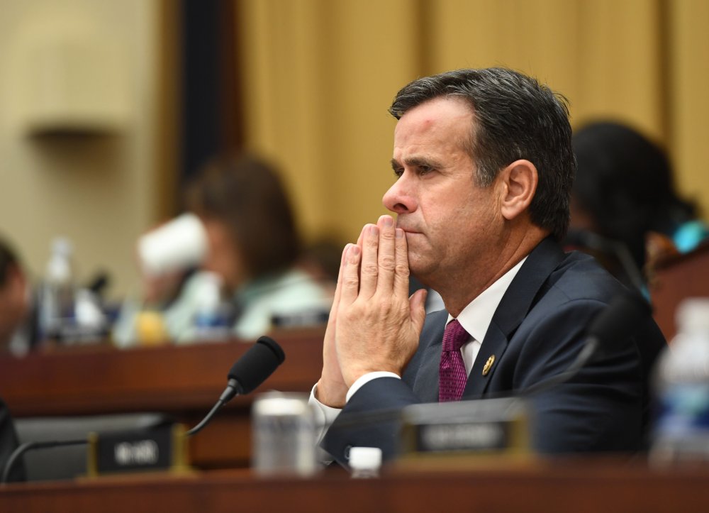 In this file photo taken on July 24, 2019 Representative John Ratcliffe, Republican of Texas, listens as former Special Counsel Robert Mueller testifies in Washington, D.C.