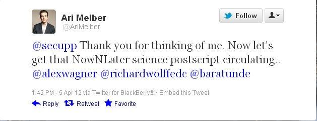 NOW & Later: Scientific conspiracy theories