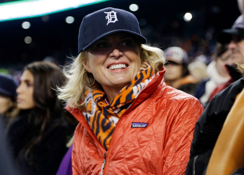Ann Romney during Game 4 of baseball's World Series Sunday, Oct. 28, 2012, in Detroit. (AP Photo/Darron Cummings)