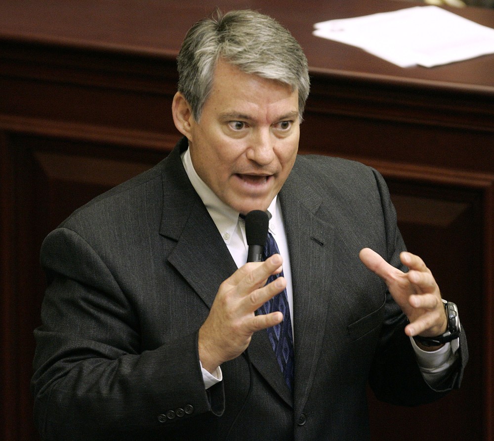 Rep. Dennis Ross, R-FL, debates during a Florida House session as a state representative, April 27, 2006, in Tallahassee, Fla.